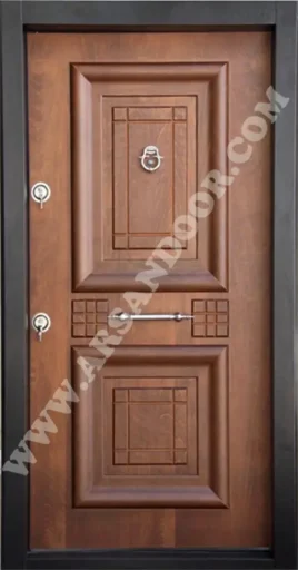 درب ضد سرقت آبنوس اکونومی - روکش راش - کد ۴۰۰۹ - تصویر دوم