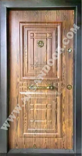 درب ضد سرقت رویه فلز دکورال - طرح آبنوس - کد ۶۰۲۲